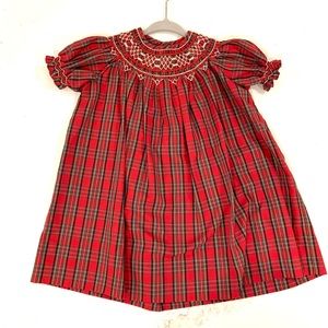 Smocked holiday dress